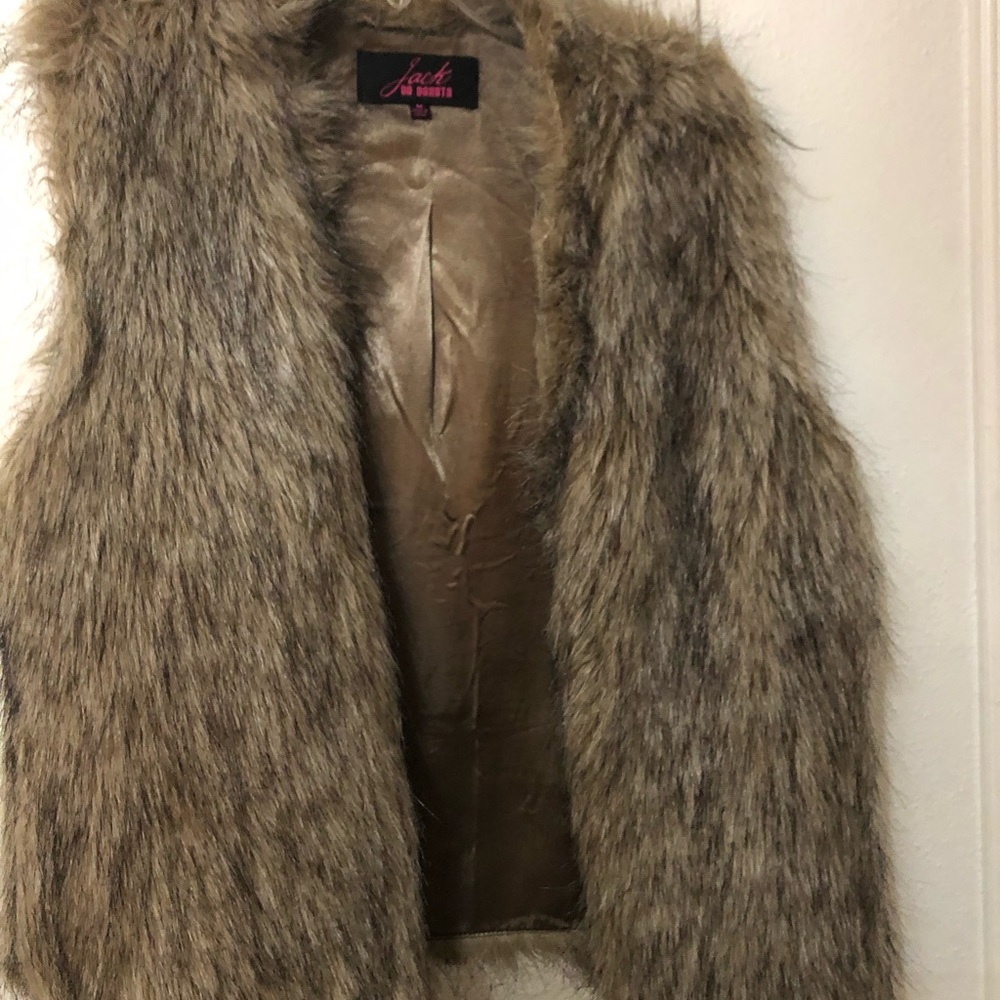 Faux fur vest